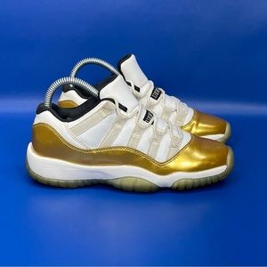 Nike Air Jordan 11 Retro Low GS “Closing Ceremony” Shoes Youth 4.5 Womens 6 Gold